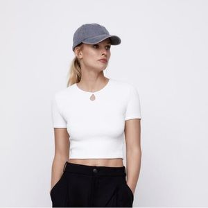 BOGO CROPPED TEXTURED WEAVE SHIRT